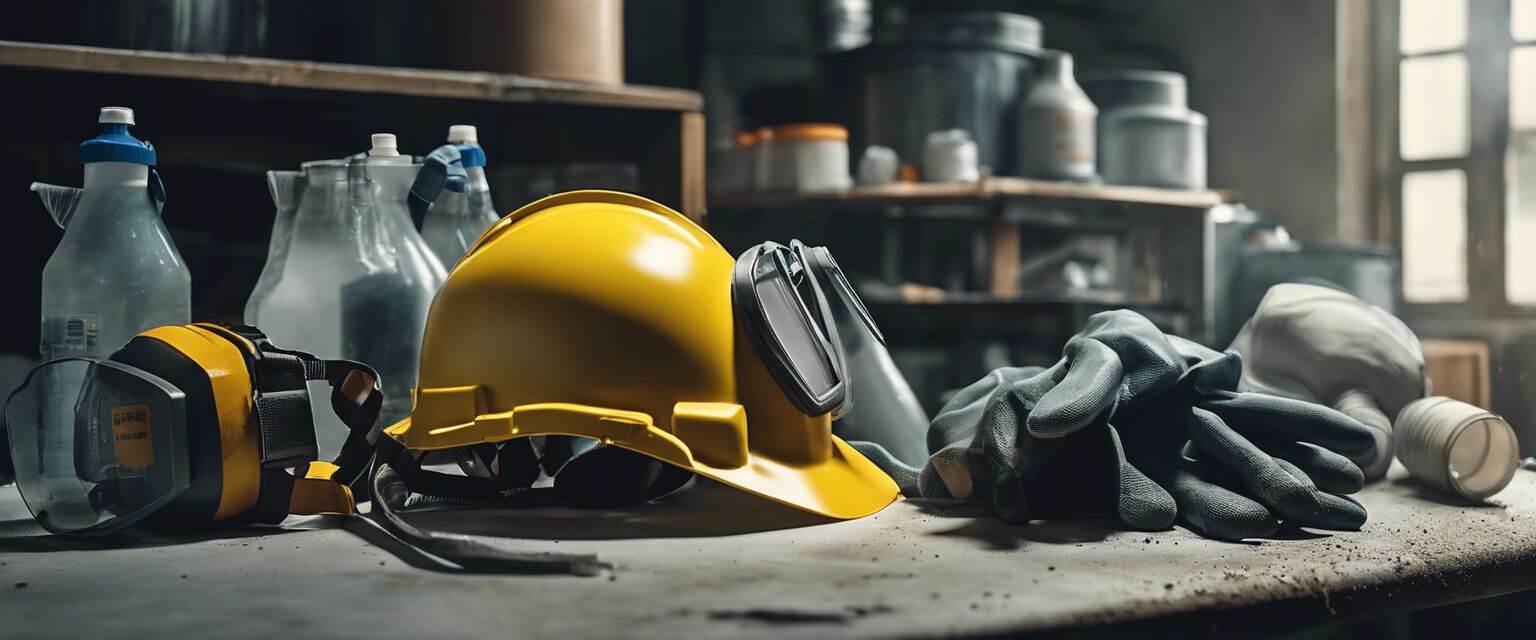 Safety equipment in a paint booth